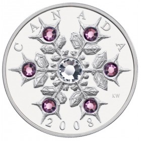 2007 Canadian $20 Iridescent Swarovski® Crystal Snowflake